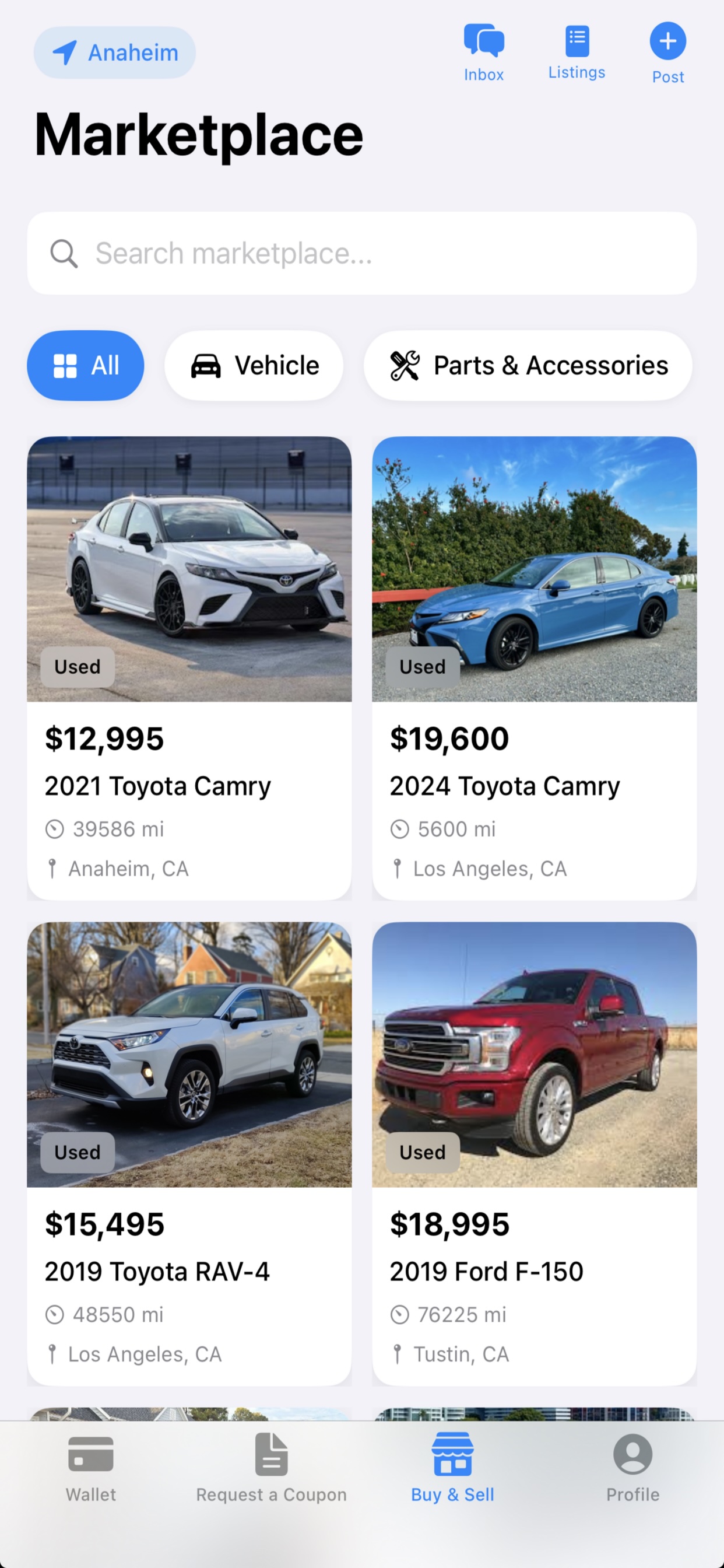 DIP app — marketplace