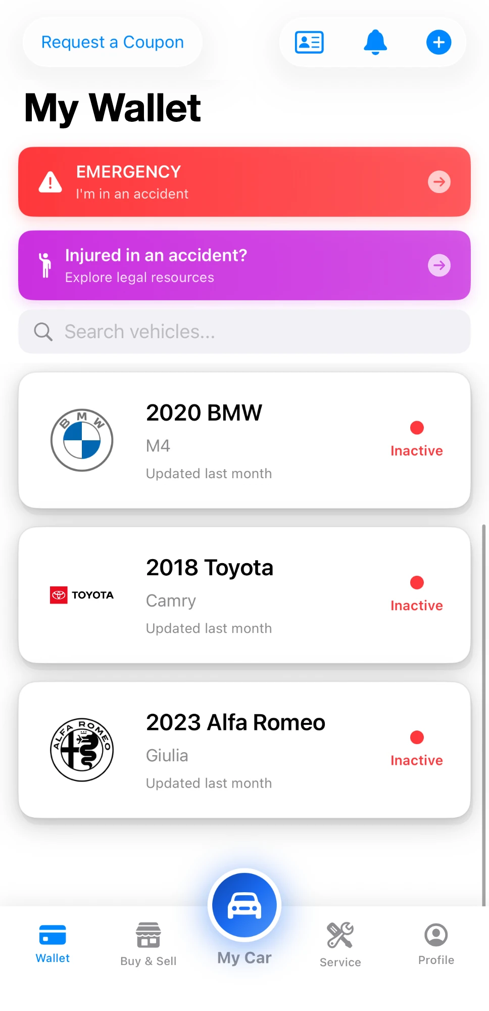 DIP app — your vehicles in one wallet