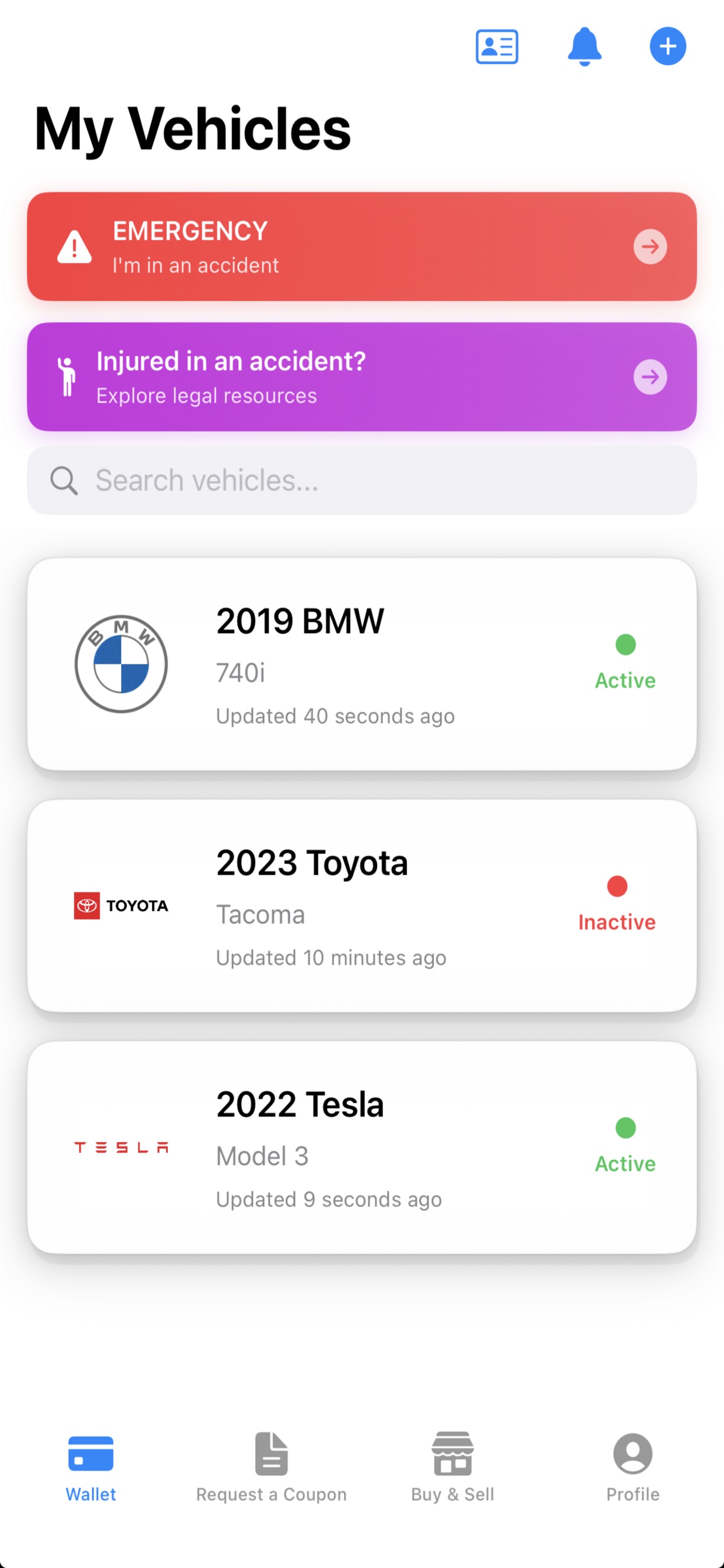 DIP app — manage your vehicle